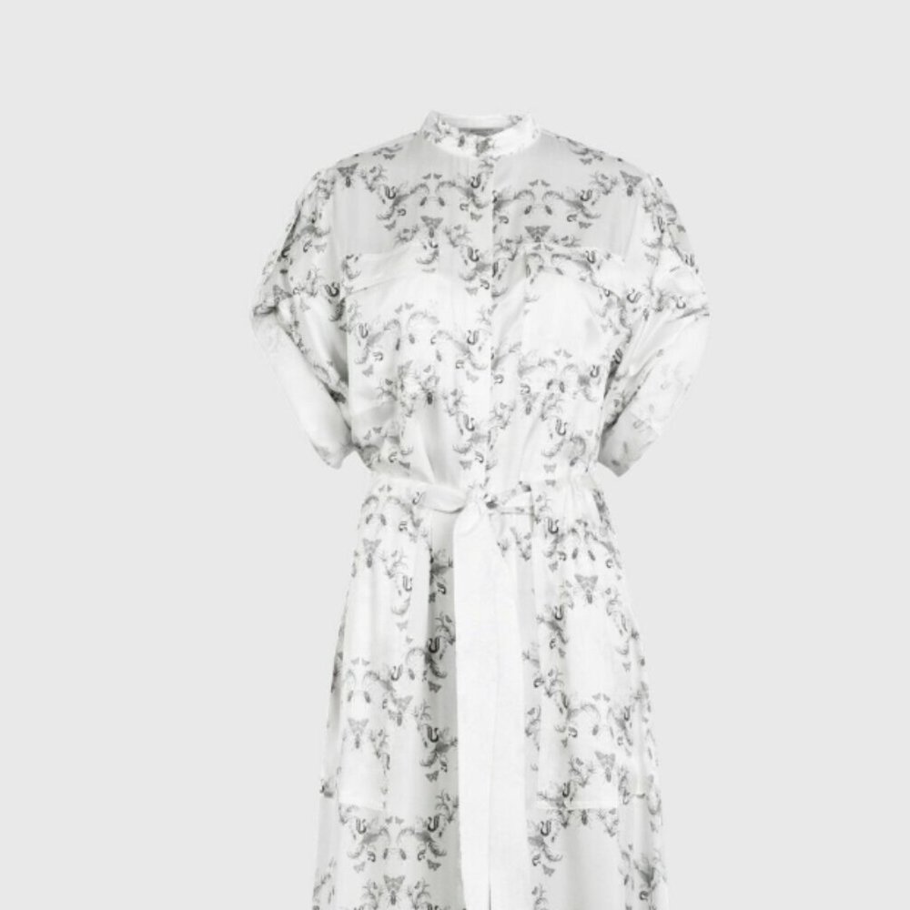ALLSAINTS Luciana Assam Printed Shirt Dress - Picture 3 of 5